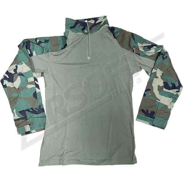 COMBAT SHIRT - WOODLAND - XXXL