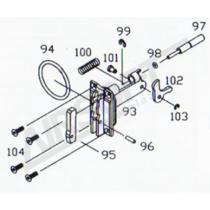 KJW M700 ARM PLUNGER SPRING (M700-100)