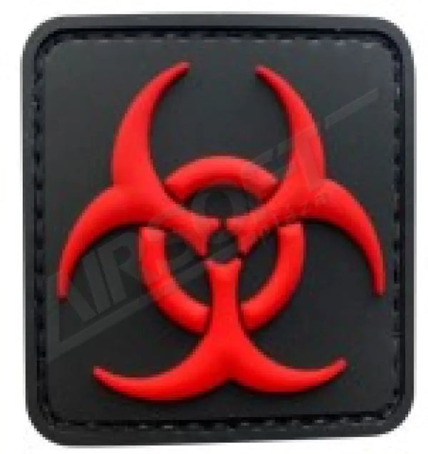 PATCH 1058 - BIOHAZARD SQUARE BLACK AND RED