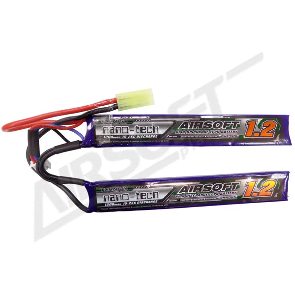 TURNIGY NANO-TECH 1200MAH 2S 15~25C LIPO AIRSOFT AKKUMULÁTOR