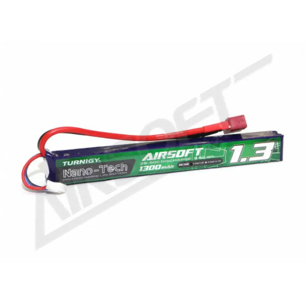 TURNIGY NANO-TECH 1300mah 2S 25~50C LIPO AIRSOFT AKKUMULÁTOR 9210000124-0