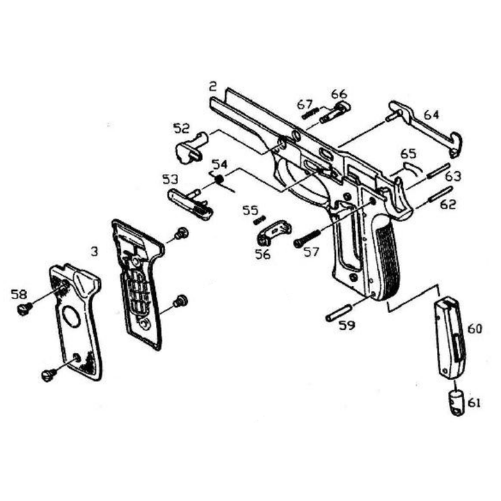 KJW M9 BERETTA SZÁNAKASZTÓ (M9A1-53)